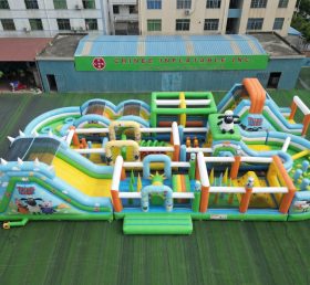 CR2-454 Pista Desafiadora Temática Timmy Time Gigante de Obstáculos Infláveis