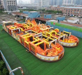 CR2-46 Pista de Obstáculos Gigante Inflável Desafio com Tema Garfield