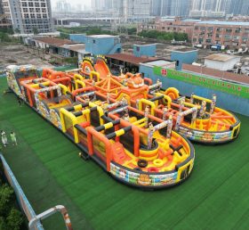 CR2-47 Pista de Obstáculos Gigante Inflável Desafio Tema Garfield