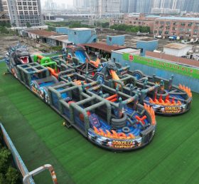CR2-50 Pista Desafiadora Gigante Inflável com Tema de Godzilla