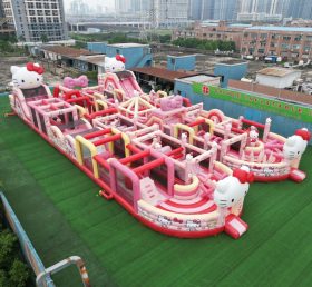 CR2-52 Pista Desafiadora Gigante Inflável com Tema Hello Kitty
