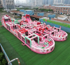CR2-54 Pista Desafiadora Gigante Inflável com Tema Hello Kitty