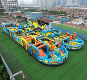 CR2-67 Pista de Obstáculos Gigante Inflável Desafiadora com Tema Looney Tunes