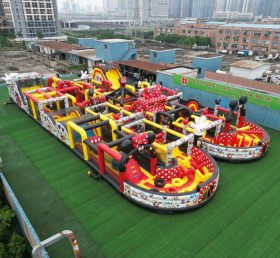 CR2-73 Corrida Desafiadora Gigante com Tema Mickey & Minnie Curso de Obstáculos Inflável