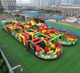 CR2-8 Pista de Obstáculos Gigante Inflável com Tema Angry Birds Desafiante