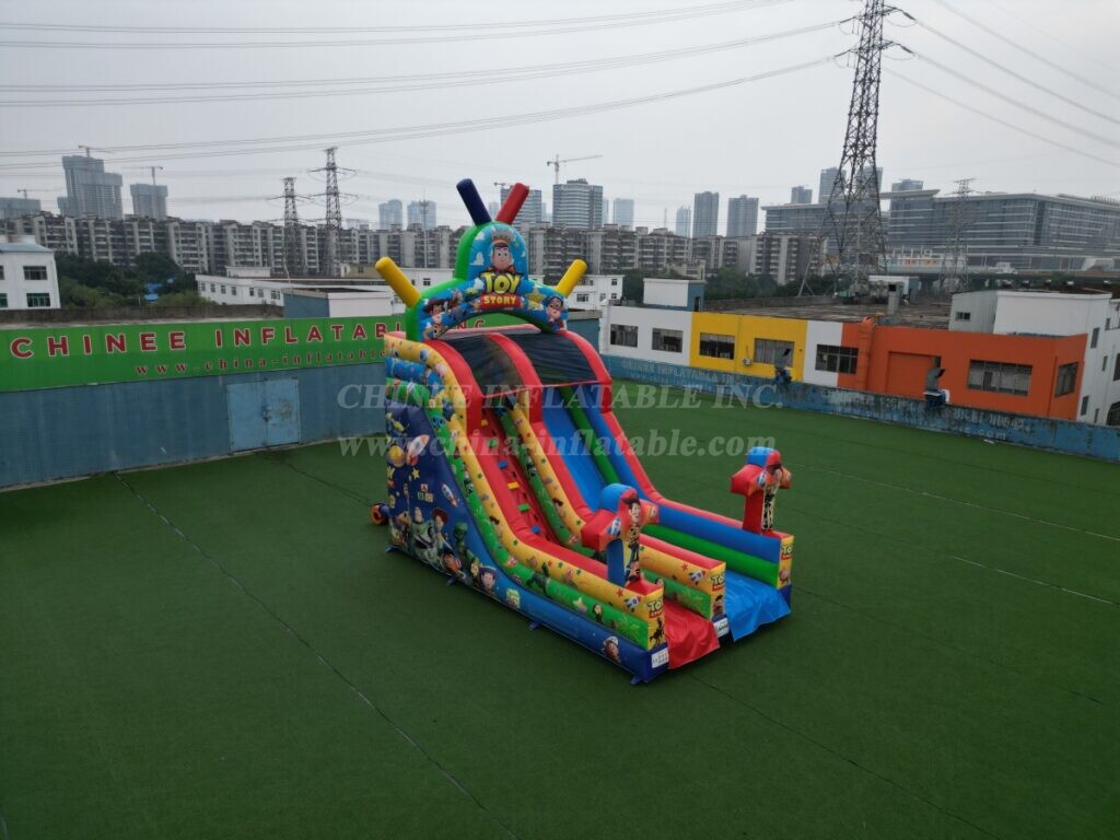 T8-9428 Toy Story Theme Inflatable Dry Slide