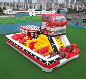 T2-8120 Parque Infantil Inflável Caminhão de Bombeiros
