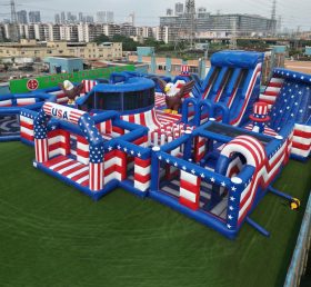 GF3-104 Parque Inflável com Tema Estilo Americano