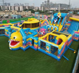 GF3-107 Parque Inflável Tema Baby Shark