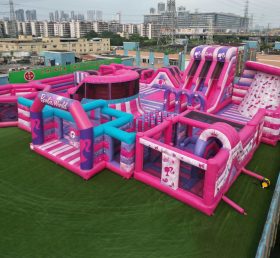 GF3-108 Parque Inflável Tema Barbie