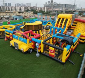 GF3-119 Parque Inflável com Tema de Ônibus