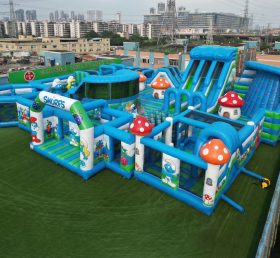 GF3-253 Parque Inflável Temático dos Smurfs