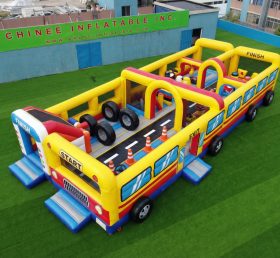 GF3-293 Parque Inflável com Tema de Ônibus