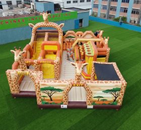 GF3-330 Parque Inflável com Tema de Girafa