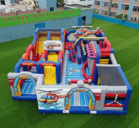 GF3-336 Parque Inflável com Tema de Helicóptero