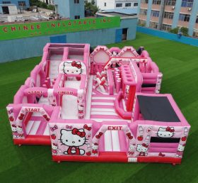 GF3-337 Parque Inflável Tema Hello Kitty