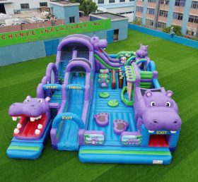GF3-338 Parque Inflável Tema Hipopótamo