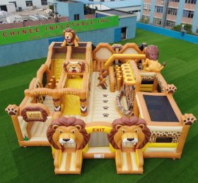 GF3-347 Parque Inflável com Tema de Leão