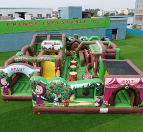 GF3-352 Parque Inflável Temático Masha e o Urso