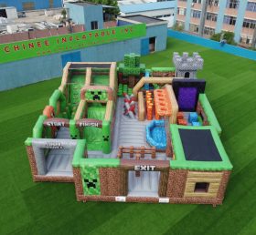 GF3-357 Parque Inflável com Tema Minecraft