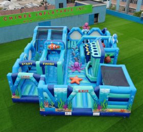 GF3-368 Parque Inflável com Tema Oceânico