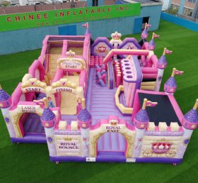 GF3-389 Parque Inflável com Tema de Festas de Princesa