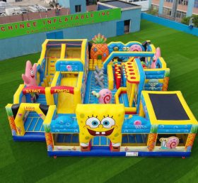 GF3-408 Parque Inflável com Tema Bob Esponja
