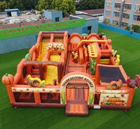 GF3-416 Parque Inflável com Tema de Ação de Graças