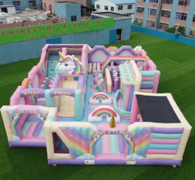 GF3-437 Parque Inflável com Tema de Unicórnio