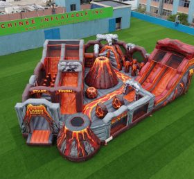 GF3-438 Parque Inflável com Tema de Vulcão