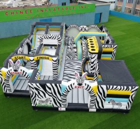GF3-445 Parque Inflável Tema Zebra