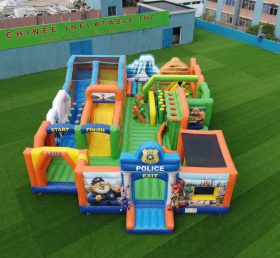 GF3-447 Parque Inflável com Tema Zootopia