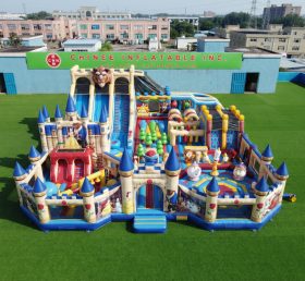 GF3-453 Parque Inflável com Tema A Bela e a Fera