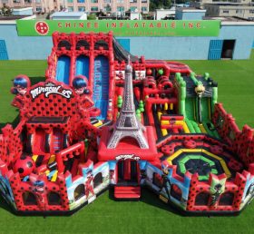 GF3-478 Parque Inflável com Tema Miraculous Ladybug