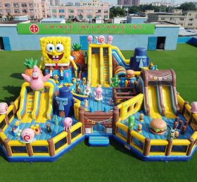 GF3-494 Parque Inflável com Tema do Bob Esponja