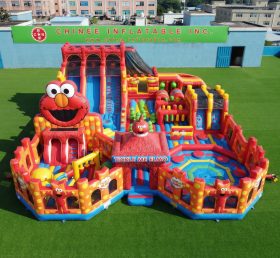 GF3-503 Parque Inflável com Tema Tickle Me Elmo