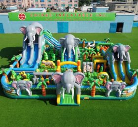 GF3-529 Parque Inflável com Tema de Elefante