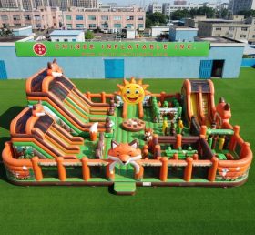 GF3-533 Parque Inflável com Tema de Raposa