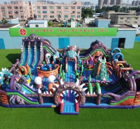 GF3-548 Parque Inflável com Tema de Monstro