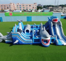 GF3-562 Parque Inflável com Tema de Tubarão