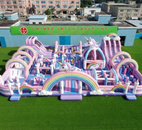 GF3-568 Parque Inflável com Tema de Unicórnio