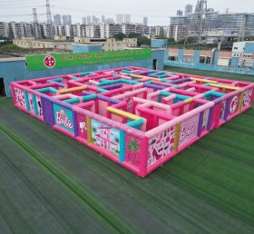 MAZE1-10 Labirinto Inflável Tema Barbie