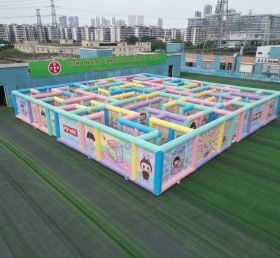 MAZE1-122 Labirinto Inflável Tema Pop Mart