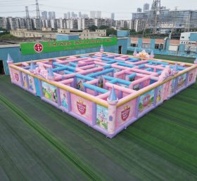 MAZE1-125 Labirinto Inflável com Tema de Festas de Princesas