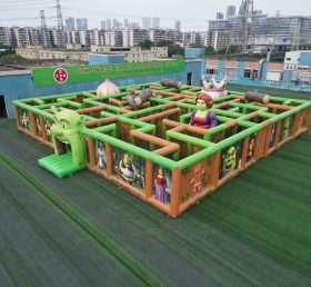 MAZE1-137 Labirinto Inflável com Tema Shrek