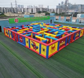 MAZE1-143 Labirinto Inflável Tema Homem-Aranha