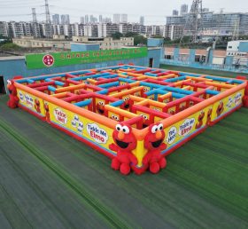 MAZE1-161 Labirinto Inflável com Tema Tickle Me Elmo