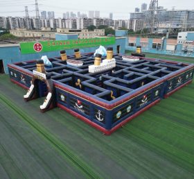 MAZE1-166 Labirinto Inflável com Tema do Titanic