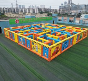 MAZE1-20 Labirinto Inflável com Tema Bob, o Construtor