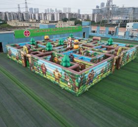 MAZE1-21 Labirinto Inflável Tema Boonie Bears